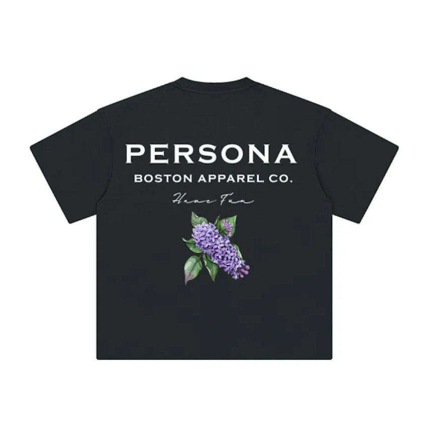 Founder's Lilac T Shirt - Black